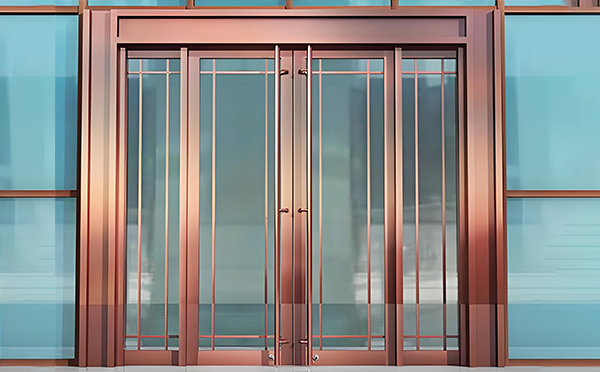 西固玻璃地弹门